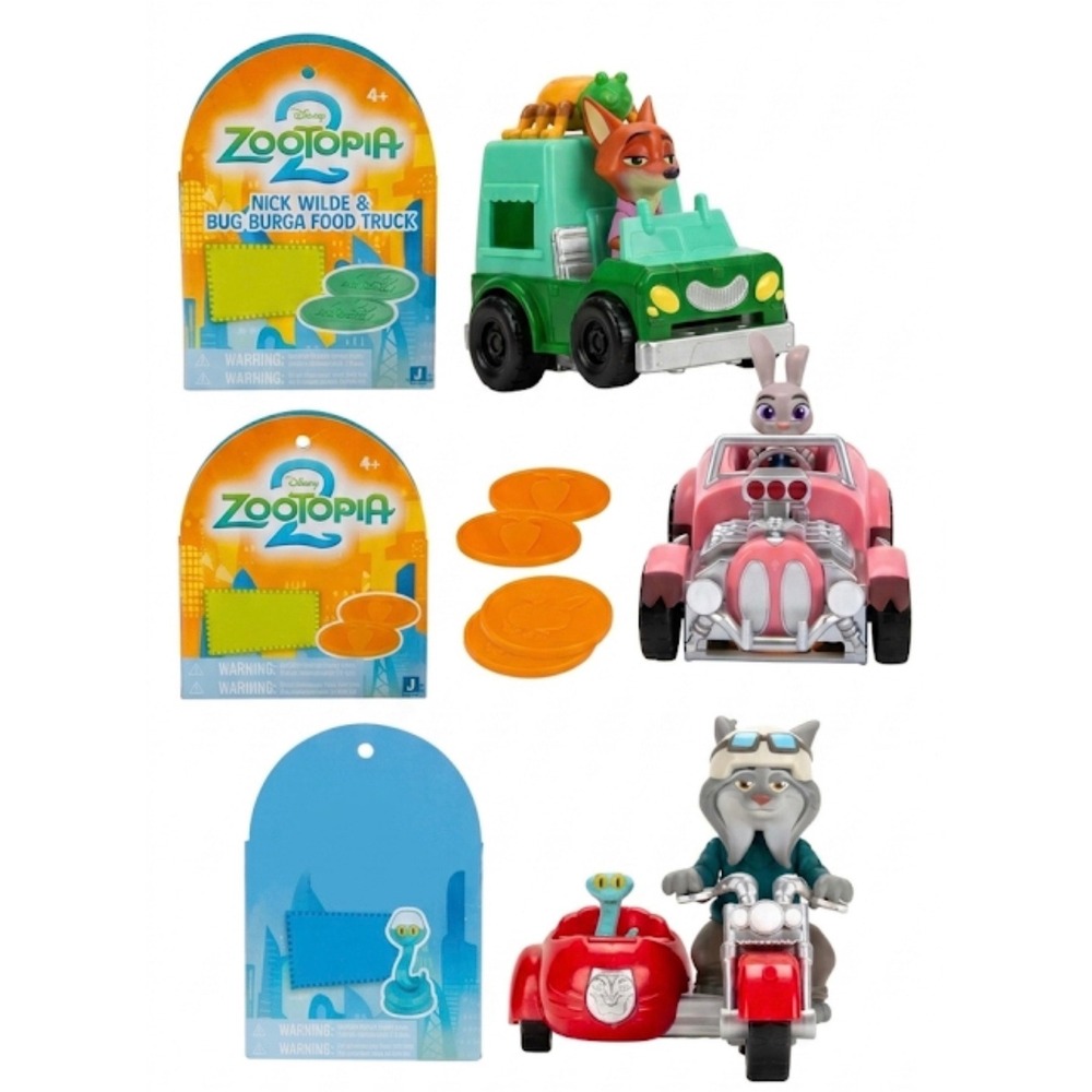 Zootopia 2: The Movie Vehicle Collection set of 3